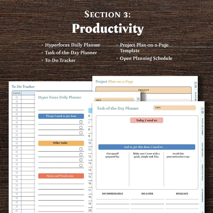 The ADHD-Busting Digital Productivity Planner - (2024) – The